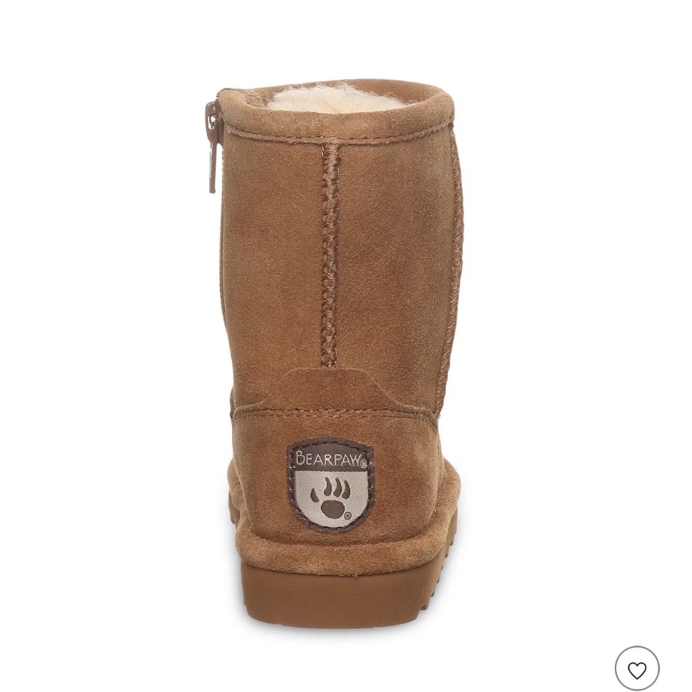 BEARPAW Elle Toddler Hickory Size 8 | Kid's Slip-On Boot with Zipper - Picture 3 of 6